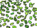 [Video]High Quality Chrome Diopside AAA- Loose stone Rectangle Faceted 6x4mm 3pcs