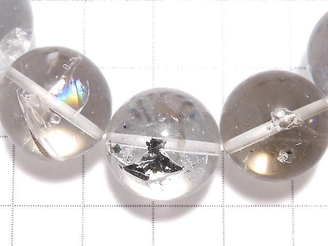 [Video][One of a kind] Water in Crystal ・?Amethyst Round 16mm Bracelet NO.5