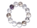 [Video][One of a kind] Water in Crystal E•Amethyst Round 16mm Bracelet NO.5
