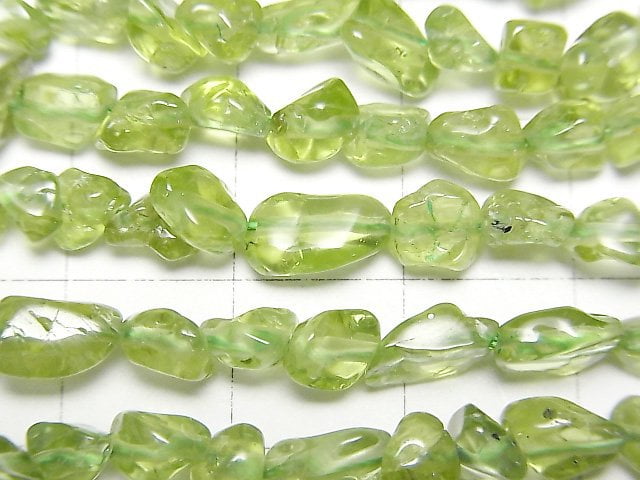 [Video]Peridot AA+ Small Size Nugget 1strand beads (aprx.15inch/38cm)