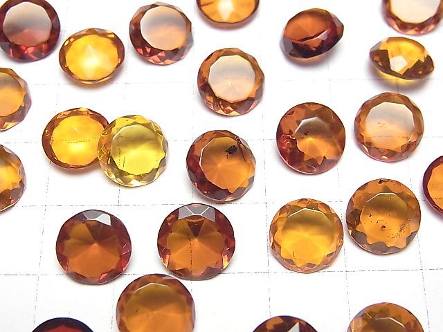 [Video]High Quality Baltic Amber Round Faceted 10x10mm 2pcs