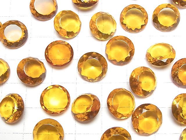 [Video]High Quality Baltic Amber Round Faceted 12x12mm 1pc