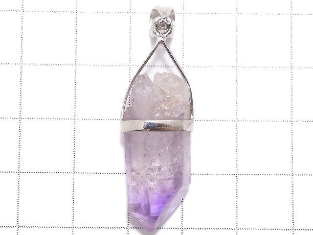 [Video][One of a kind] Elestial Quartz AA++ Point Pendant Silver925 NO.11