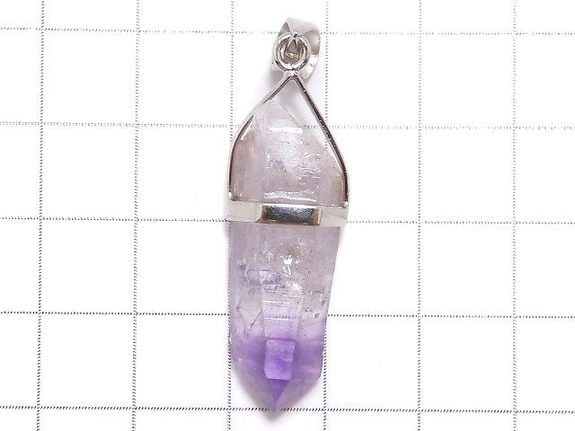 [Video][One of a kind] Elestial Quartz AA++ Point Pendant Silver925 NO.21