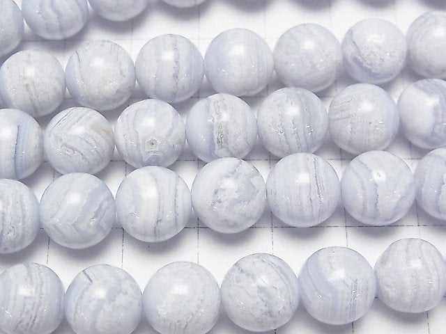 [Video]Blue Lace Agate AA+ Round 10mm half or 1strand beads (aprx.15inch/38cm)