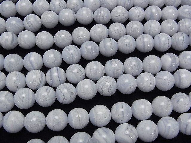 [Video]Blue Lace Agate AA+ Round 10mm half or 1strand beads (aprx.15inch/38cm)