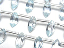 [Video]High Quality Sky Blue Topaz AAA Marquise Faceted 10x5mm half or 1strand (12pcs )