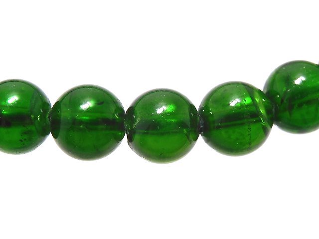 [Video][One of a kind] High Quality Chrome Diopside AAA Round 6mm Bracelet NO.1