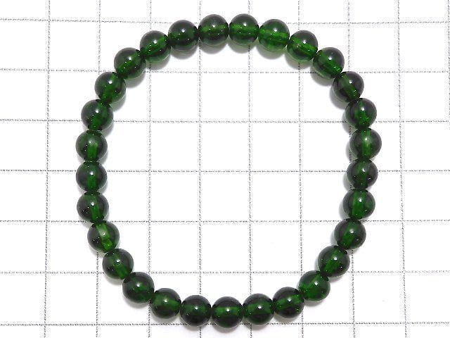 [Video][One of a kind] High Quality Chrome Diopside AAA Round 6mm Bracelet NO.3