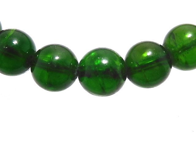 [Video][One of a kind] High Quality Chrome Diopside AAA Round 6mm Bracelet NO.3