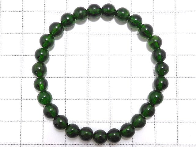 [Video][One of a kind] High Quality Chrome Diopside AAA Round 6.5mm Bracelet NO.4