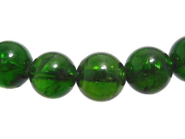 [Video][One of a kind] High Quality Chrome Diopside AAA Round 6.5mm Bracelet NO.4