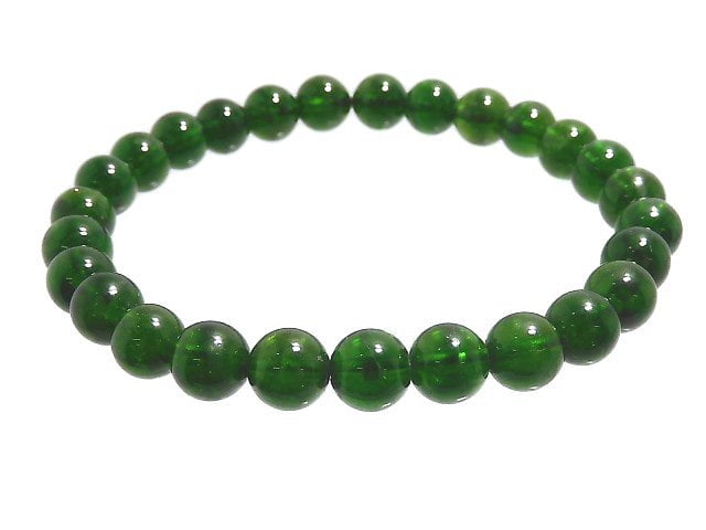 [Video][One of a kind] High Quality Chrome Diopside AAA Round 6.5mm Bracelet NO.4