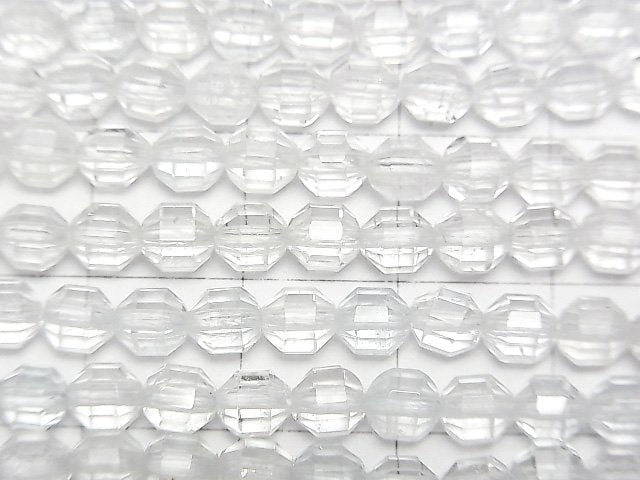 [Video]High Quality! Natural White Topaz AAA- Double Point Faceted Tube 5x4mm half or 1strand beads (aprx.15inch/37cm)