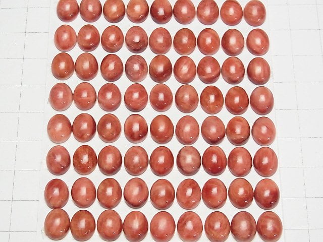 [影片] 帶刺牡蠣貝橢圓蛋面裸石 10x8公釐 1顆