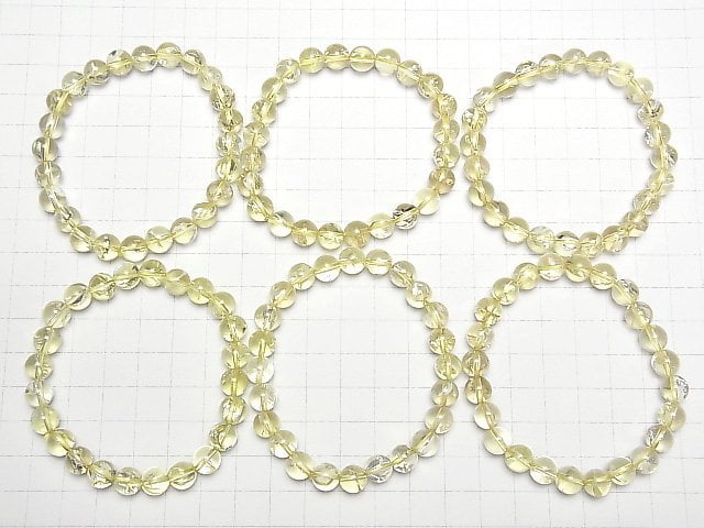 [Video] Lemon Iris Quartz AAA Round 8mm Bracelet