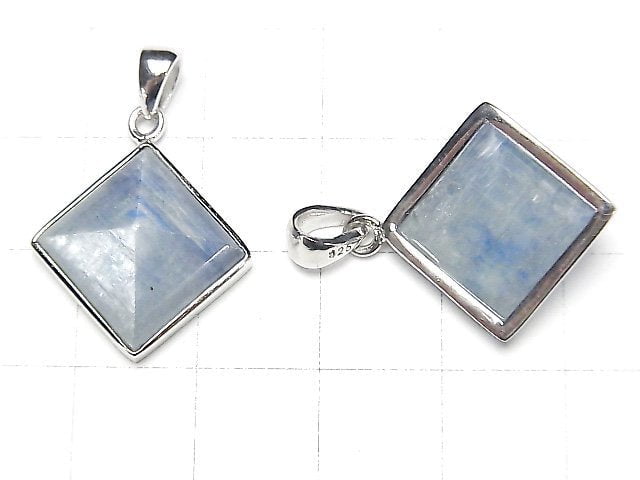 [Video]Kyanite AA+ Pyramid Pendant 14x14mm Silver925 1pc