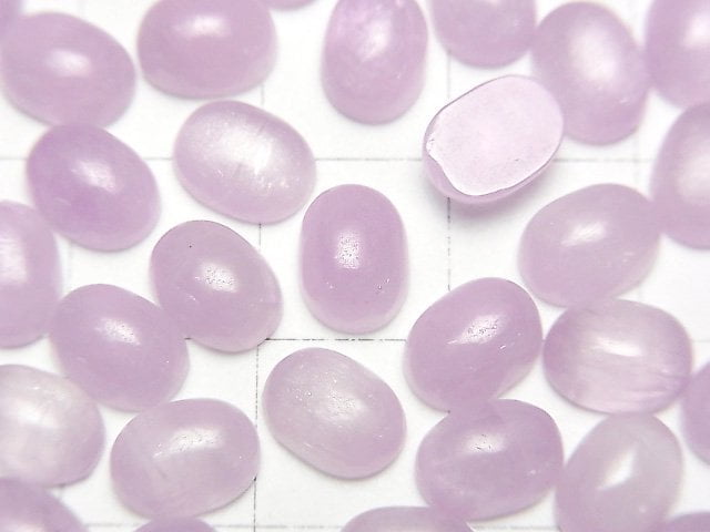 [Video]Nigeria Kunzite AA++ Oval Cabochon 8x6mm 2pcs