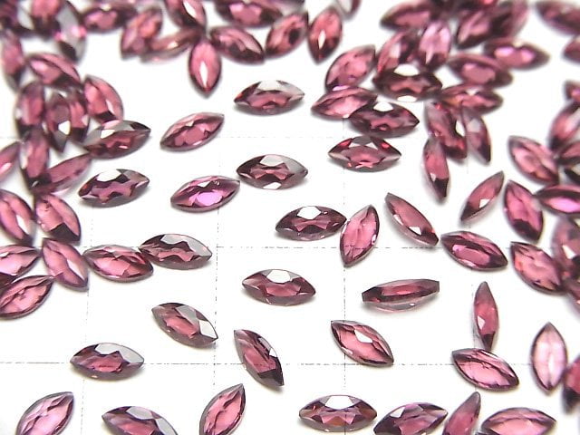 [Video]High Quality Rhodolite Garnet AAA Loose stone Marquise Faceted 6x3mm 10pcs