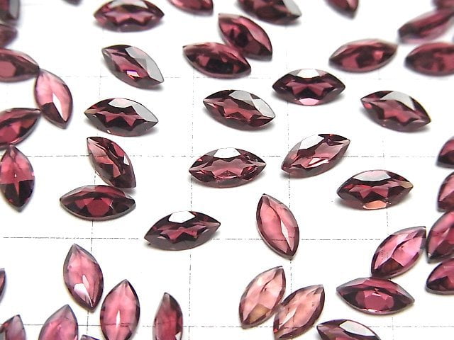 [Video]High Quality Rhodolite Garnet AAA Loose stone Marquise Faceted 8x4mm 5pcs