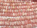 [Video] Argentina Rhodochrosite AA+ Rondelle half or 1strand beads (aprx.17inch/42cm)
