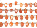 [Video]High Quality Carnelian AAA Pear shape Faceted 8x5mm half or 1strand (28pcs )