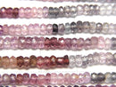 [Video]High Quality MultiColor Spinel AAA Faceted Button Rondelle half or 1strand beads (aprx.12inch/30cm)