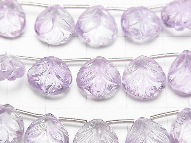 [Video]High Quality Pink Amethyst AAA Carved Chestnut 10x10mm 1strand (5pcs )