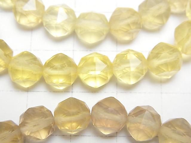 [Video] High Quality! Golden Fluorite AA++ Star Faceted Round 7mm Bracelet