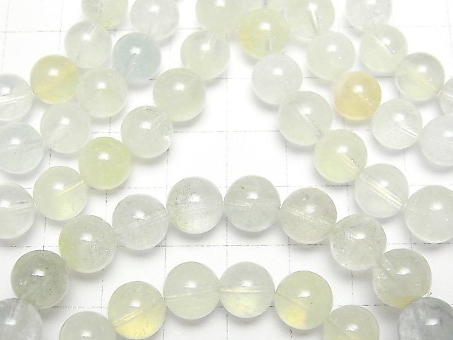 [Video] Beryl Mix (Multicolor Aquamarine) AAA- Round 9mm [Green] Bracelet