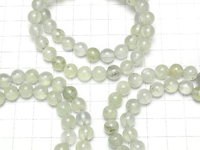 [Video] Prehnite AA++ Round 8mm Bracelet