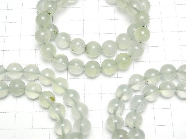 [Video] Prehnite AA++ Round 10mm Bracelet