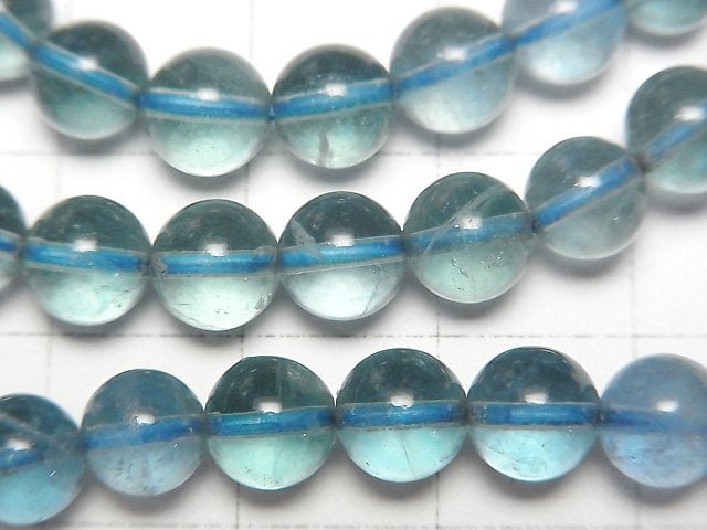 [Video]Blue Green Fluorite AAA-Round 7mm Bracelet