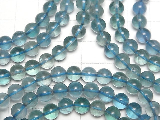 [Video]Blue Green Fluorite AAA-Round 7mm Bracelet