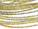 [Video] Yellow Diamond Cube Shape [Dark Color ] half or 1strand beads (aprx.15inch/38cm)