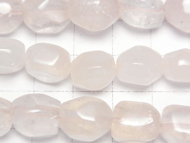 [Video] Rose Quartz AA+ Rough Tube -Faceted Nugget 1strand beads (aprx.15inch/37cm)