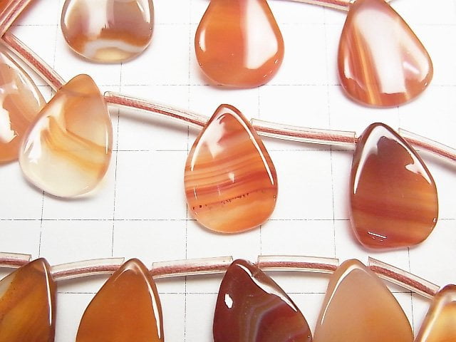 [Video] Mix Carnelian Pear shape (petal) 1strand (38cm)