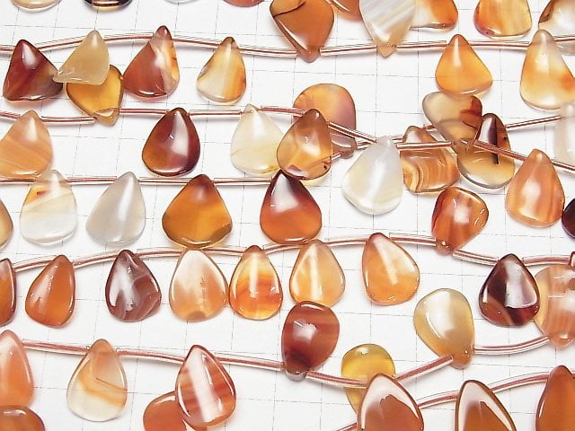 [Video] Mix Carnelian Pear shape (petal) 1strand (38cm)