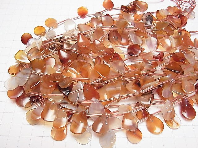 [Video] Mix Carnelian Pear shape (petal) 1strand (38cm)