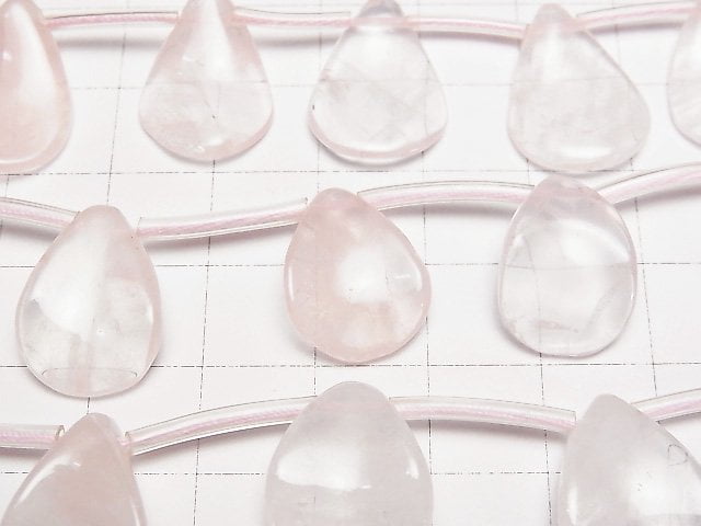 [Video] Madagascar Rose Quartz Pear shape (petal) [Medium size] 1strand (38cm)