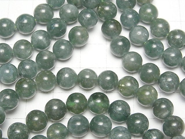 Grüner Apatit Katzenauge AA++ rund 8mm Armband