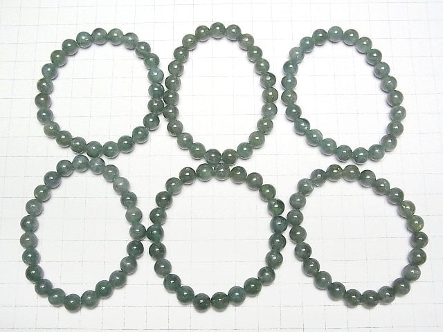 [Video]Green Apatite Cat's EyeAA++ Round 8mm Bracelet