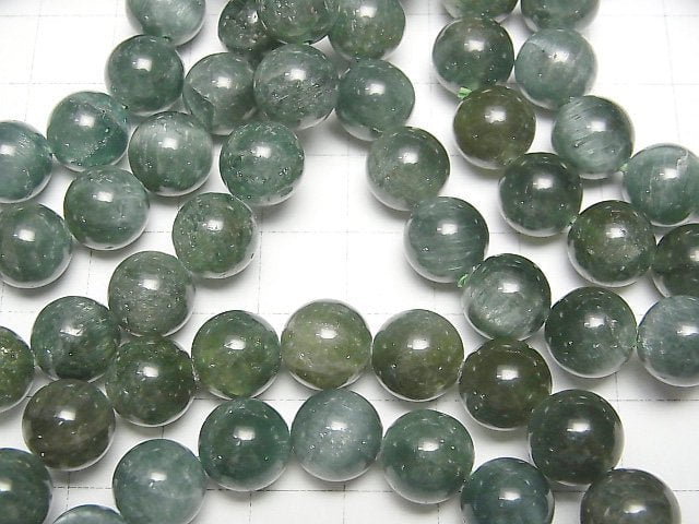 [Video] Green Apatite Cat's EyeAA++ Round 10mm Bracelet