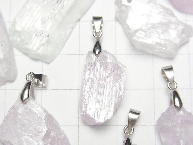 [Video] Kunzite Roughlock Nugget Pendant 3pcs