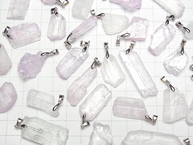 [Video] Kunzite Roughlock Nugget Pendant 3pcs