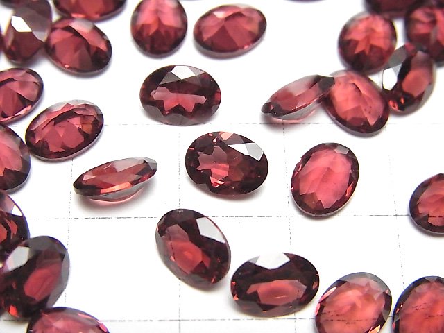 [Video]High Quality Pink Garnet AAA Loose stone Oval Faceted 8x6mm 5pcs
