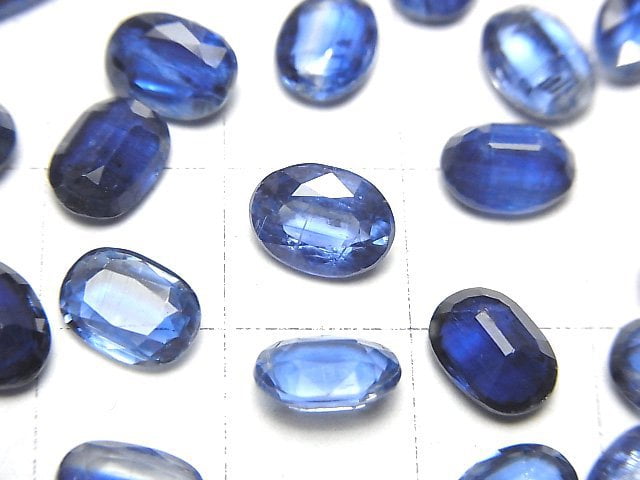 [Video]High Quality Kyanite AAA Loose stone Oval Faceted 8x6mm 2pcs