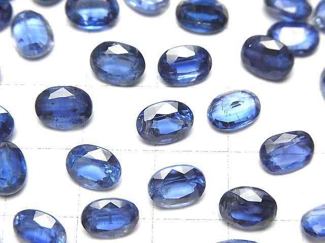 [Video]High Quality Kyanite AAA Loose stone Oval Faceted 8x6mm 2pcs