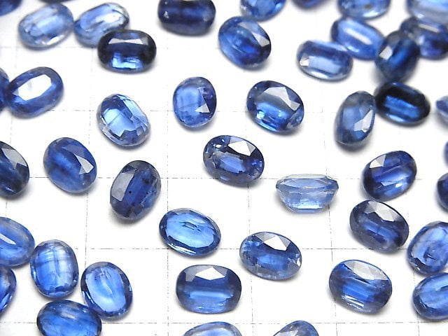 [Video]High Quality Kyanite AAA Loose stone Oval Faceted 8x6mm 2pcs