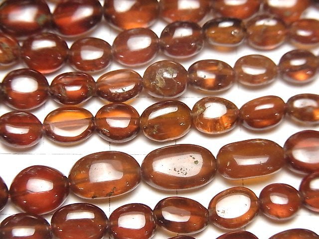 [Video]High Quality Hessonite Garnet AA++ Nugget half or 1strand beads (aprx.15inch/38cm)